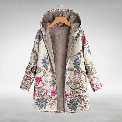 Anne | Stylish Floral Fleece Jacket