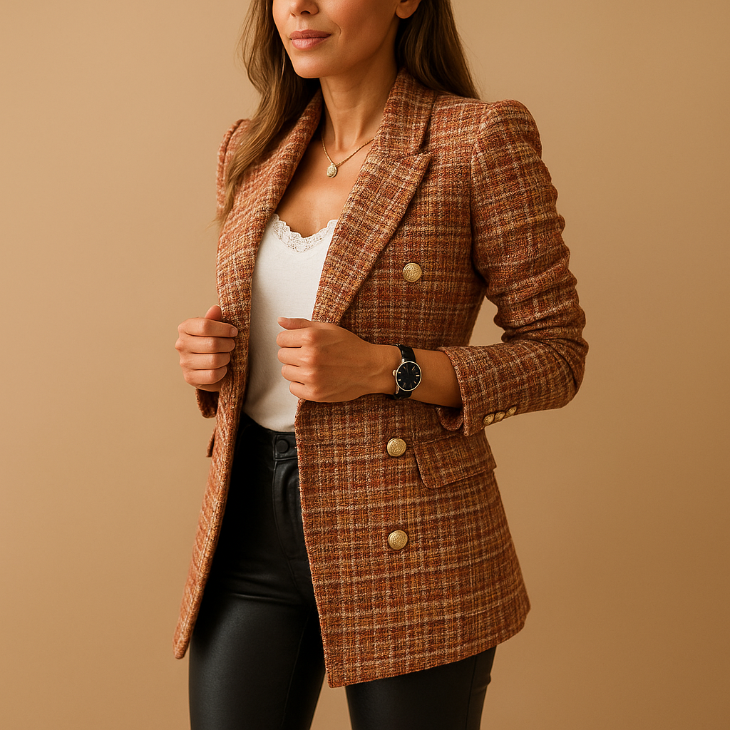 Blazer with a flattering fit for women.