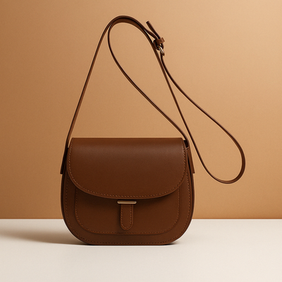 Compact crossbody bag with timeless design for women.